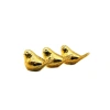 Bird Design Ceramic Figurine - Mini Size - Glossy Gold Color - Decorative Ornament