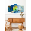 Kuşlar 5 Parçalı Mdf Tablo 60 x 100