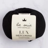 La Mia Lux Mercerized Cotton Black Hand Knitting Yarn - 1 - 33741