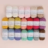 La Mia Mini Cottony 20-Piece Pack 25g Colorful Hand Knitting Yarn - 33845