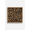 Leopar Deseni Ahşap Çerçeveli Tablo 23 x 23