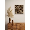 Leopar Deseni Ahşap Çerçeveli Tablo 50 x 50