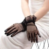 Lycra Lace Adult Tulle Gloves Black