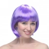 Lilac Short Model Party Wig Blunt Hair