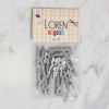LOREN CRAFTS 10 PIECE SILVER COLORED MINI CLIP