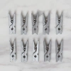 LOREN CRAFTS 10 PIECE SILVER COLORED MINI CLIP
