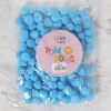 LOREN CRAFTS 2 CM 100 PCS BLUE POMPOM