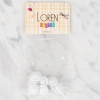 Loren Crafts 8 li Beyaz Uğur Böceği Düğme - 639
