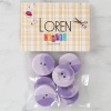 Loren Crafts 8-Piece Button Purple - 1136