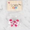 Loren Crafts 8 li Fuşya Uğur Böceği Düğme - 647