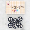 Loren Crafts 8 li Gülen Yüz Beyaz Düğme - 0611