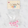 Loren Crafts 8 li Pembe Uğur Böceği Düğme - 646
