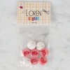 Loren Crafts 8 li Pembe Yunus Düğme - 707