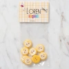 Loren Crafts 8 li Sarı Kedi Düğme - 590