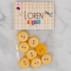 Loren Crafts 8 li Sarı Yuvarlak Düğme - 455