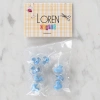 Loren Crafts 8 li Şeffaf Mavi Ördek Düğme - 265