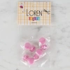 Loren Crafts 8 li Şeffaf Pembe Deniz Kabuğu Düğme