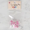 Loren Crafts 8 li Şeffaf Pembe Düğme - 260