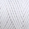 Loren Decor Slim 3 Ply Macrame Cord White - L001