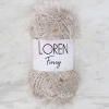 Loren Furry Open Beige Hand Knitting Yarn - RF050