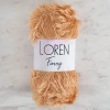 Loren Furry Beige Boucle Yarn - RF0054 - 34061