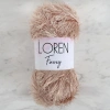 Loren Furry Beige Knitting Yarn - RF053 - 34060