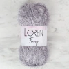 Loren Furry Gray Hand Knitting Yarn - RF006 - 34045
