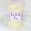 Loren Furry Krem El Örgü İpi - RF065 - 34062
