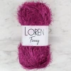 Loren Furry Purple Mohair Yarn - RF031 - 34055