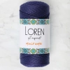 Loren Macrame Navy Blue Hand Knitting Yarn - RM 0262 - 34353