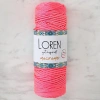Loren Macrame Neon Pink Hand Knitting Yarn - L116