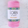 Loren Macrame Pink Hand Knitting Yarn - RM 074 - 34332