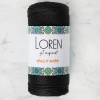 Loren Macrame Black Hand Knitting Yarn - RM 001 - 34323