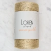 Loren Macrame Sparkle Simli Altın Sarısı El Örgü İ