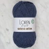Loren Natural Cotton Lacivert El Örgü İpi - R103