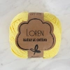 Loren Natural Cotton Pastel Yellow Hand Knitting Yarn - R086 - 33915