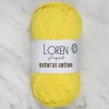 Loren Natural Cotton Pastel Sarı El Örgü İpi - R086 - 33915