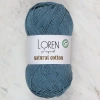Loren Natural Cotton Petrol Yeşili El Örgü İpi - R