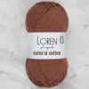 Loren Natural Cotton Cinnamon Hand Knitting Yarn - R072
