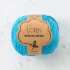 Loren Natural Cotton Turquoise Hand Knitting Yarn - R091 - 33923
