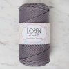 Loren Polyester Soft Macrame Gri El Örgü İpi - LM050 - 34448