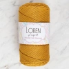 Loren Polyester Soft Macrame Mustard Hand Knitting Yarn - LM061 - 34449