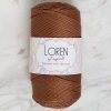 Loren Polyester Soft Macrame Brown Hand Knitting Cord - LM033 - 34439