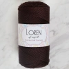 Loren Polyester Soft Macrame Dark Brown Hand Knitting Cord - LM034 - 34440