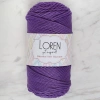 Loren Polyester Soft Macrame Dark Purple Hand Knitting Yarn - LM025 - 34434