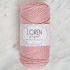 Loren Polyester Soft Macrame Pink Hand Knitting Yarn - LM042 - 34446