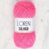 Loren Silver Dark Pink Hand Knitting Yarn - RS0016 - 34076