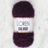 Loren Silver Eggplant Purple Hand Knitting Yarn - RS0109 - 34082