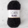 LOREN SILVER BLACK HAND-KNIT YARN - RS1001 - 34093