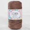 Loren Soft Star Macrame Cord Silver Sparkle Brown